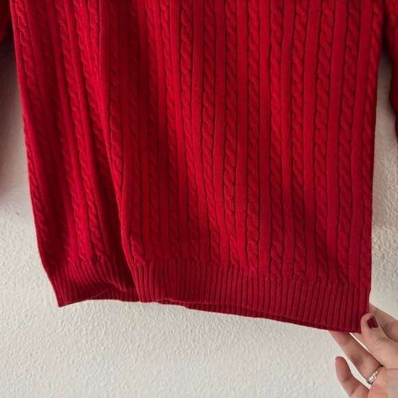 American Living Preppy Cable Knit Sweater Americana Small Old Money Ralph Lauren - Picture 7 of 9